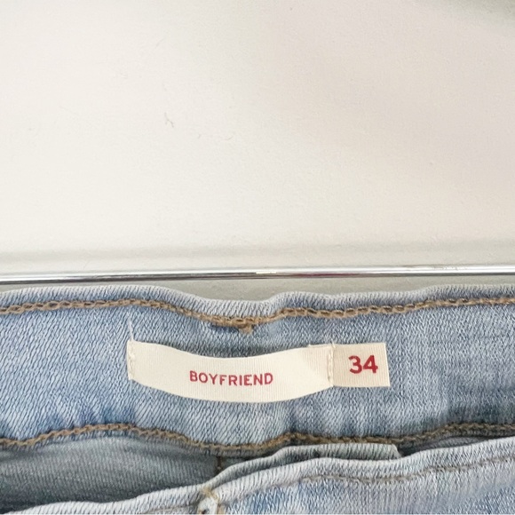 Levi’s Light Wash Mid Rise Boyfriend Jeans Size 18 NWT - Picture 12 of 16